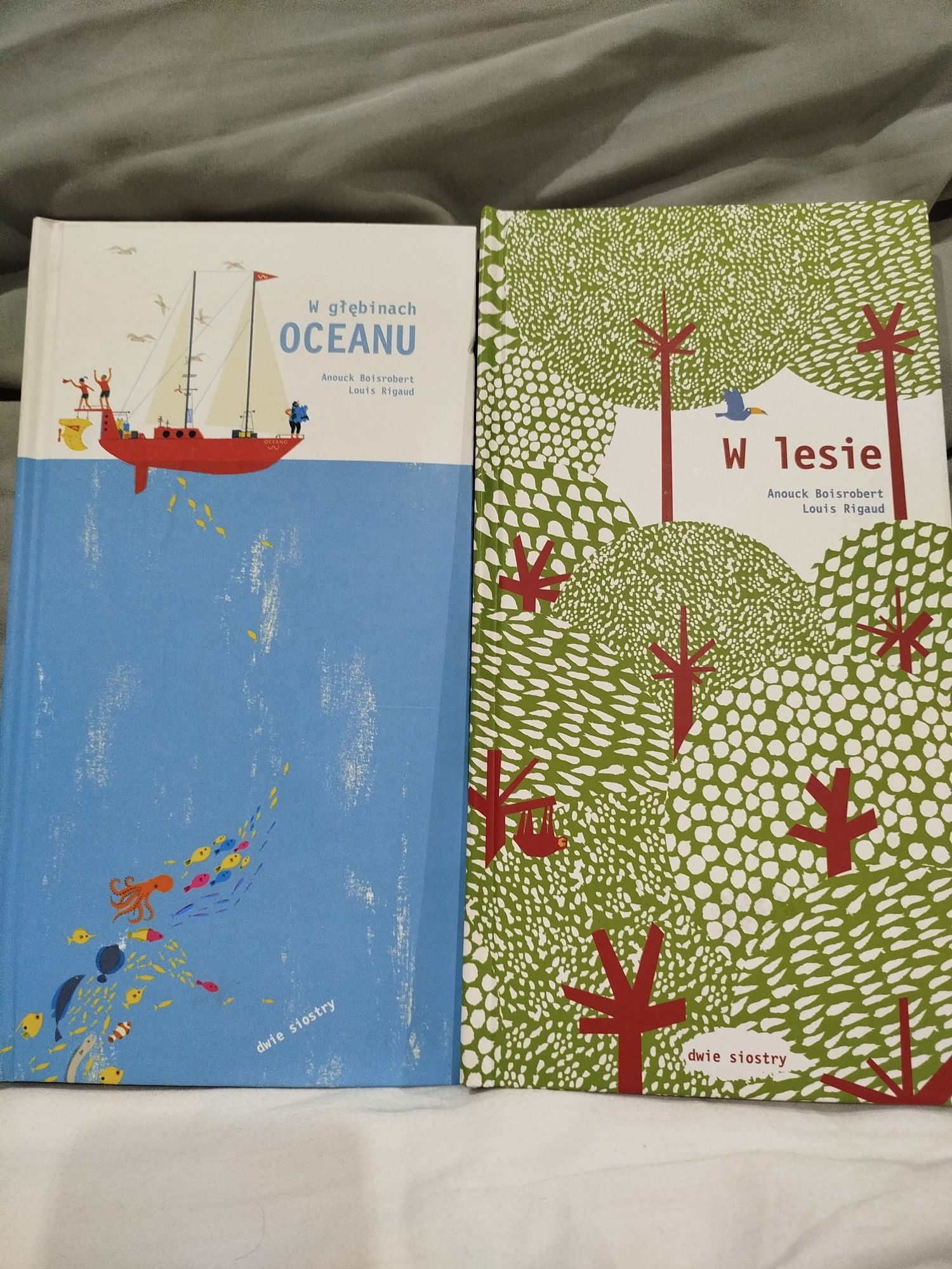 Książki pop up "W lesie" oraz "W głębinach oceanu"