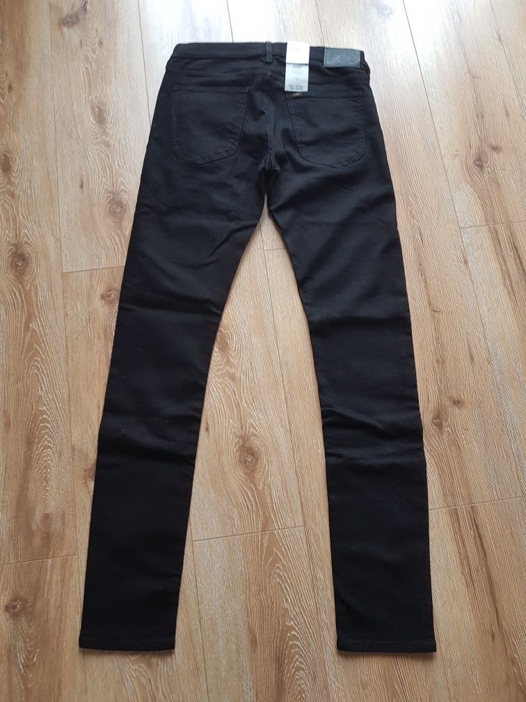 W31 L36 M Lee Luke slim Tapered spodnie jeansy męskie dżinsy czarne