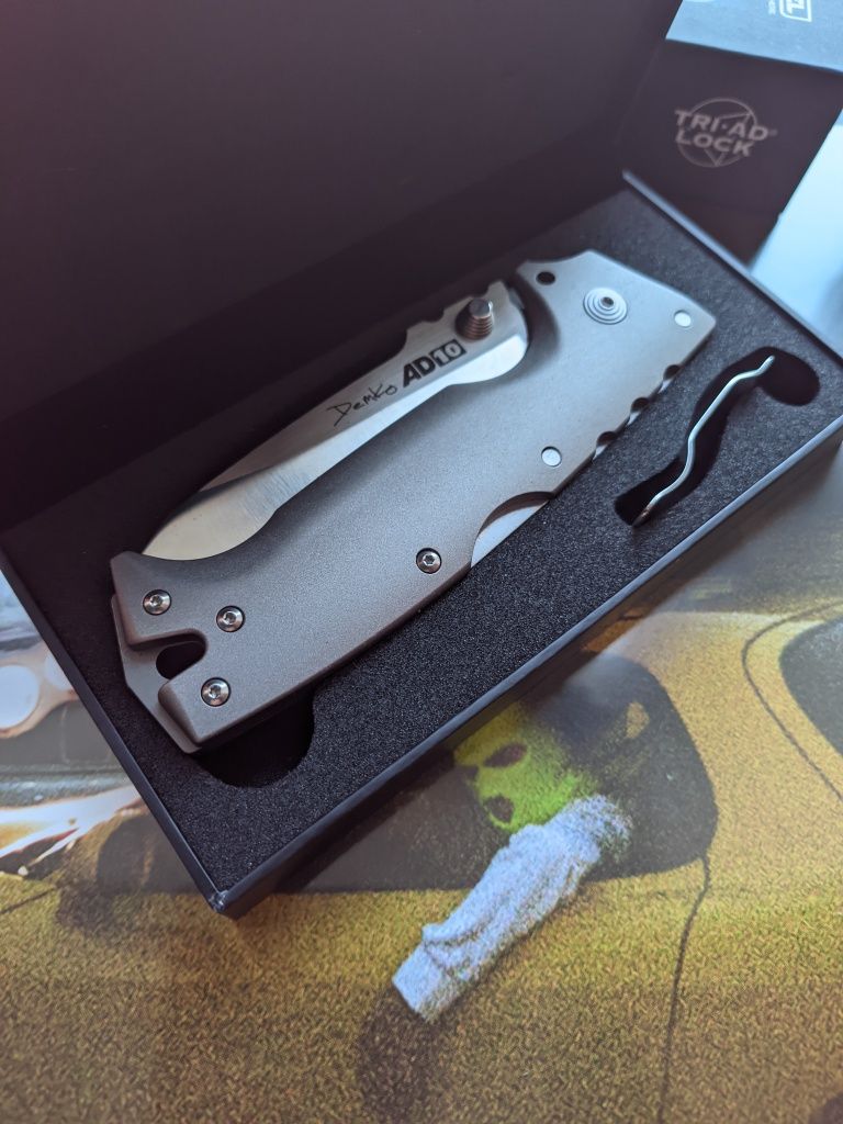 Новый лимитированный нож Cold Steel AD-10 Demko Limited Edition титан