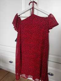 Czerwona panterka sukienka r. 36