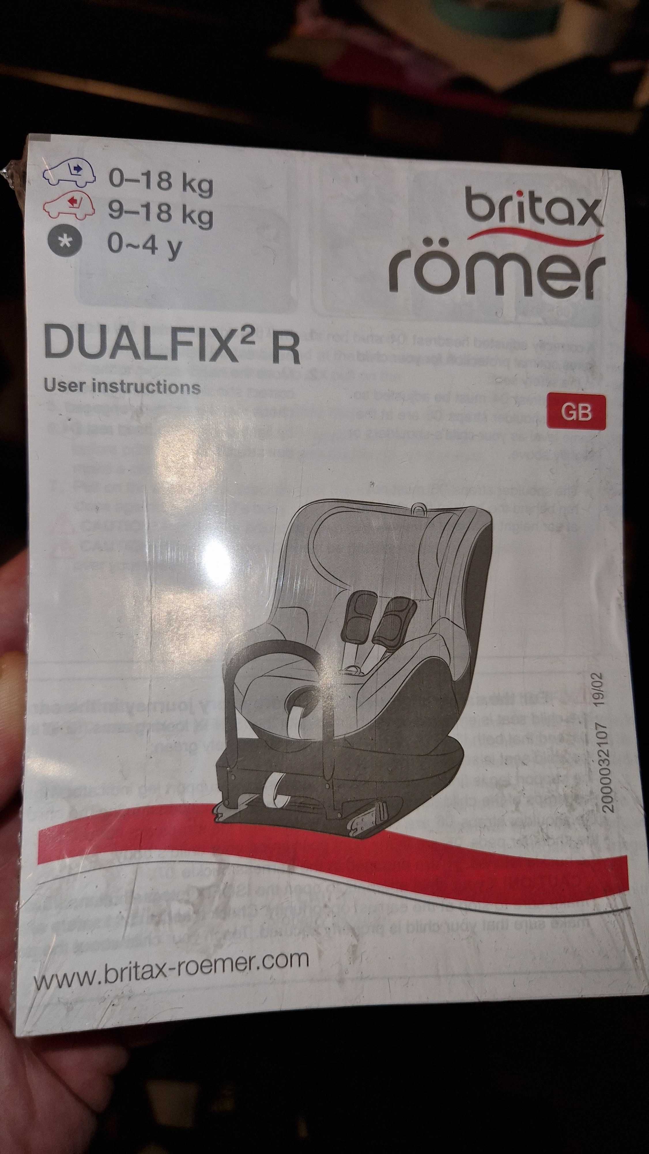 Fotelik Britax Romer Dualfix 2r 0-18 kg