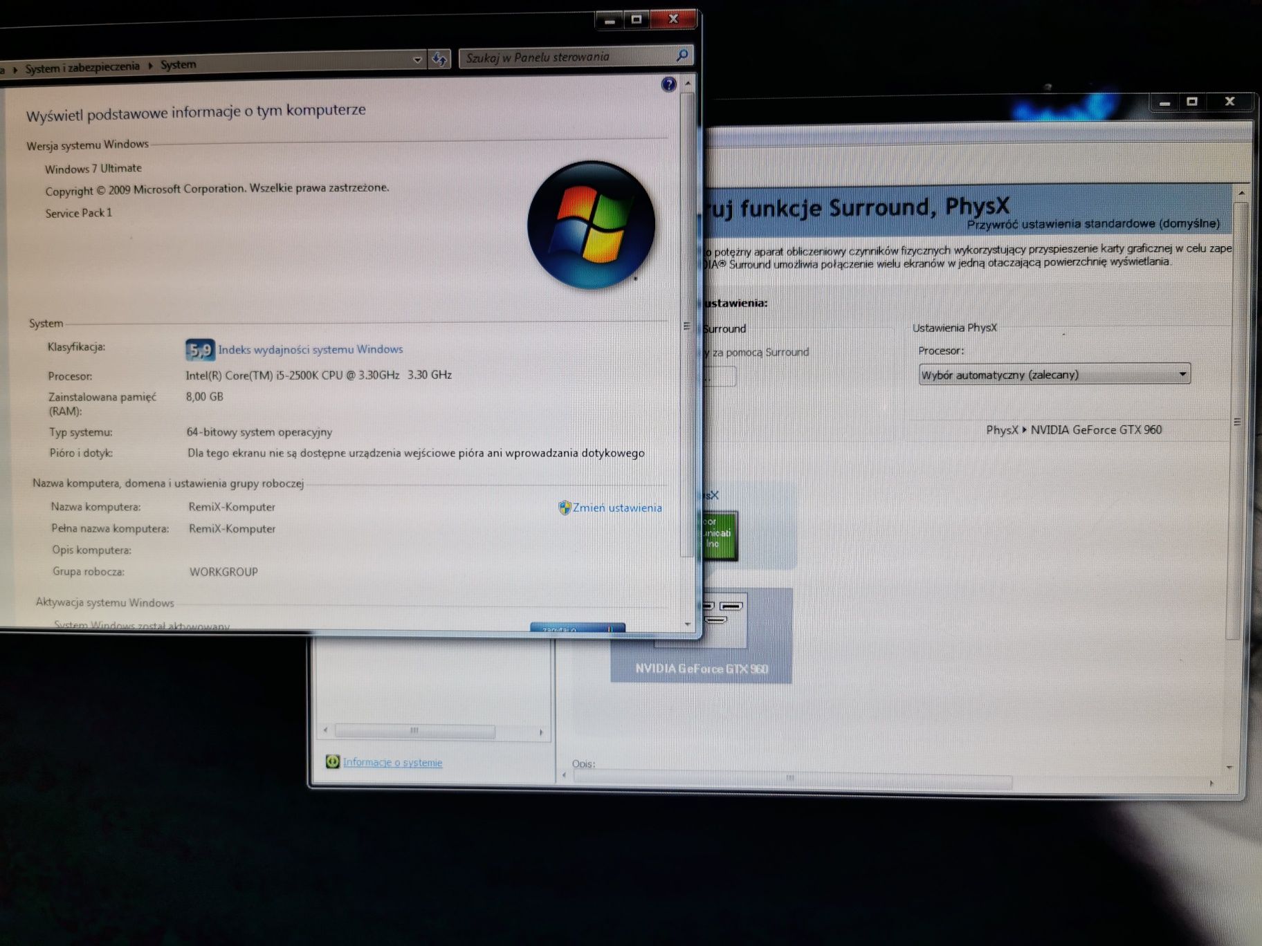 i5, gtx 960, 8gb ram sprawny