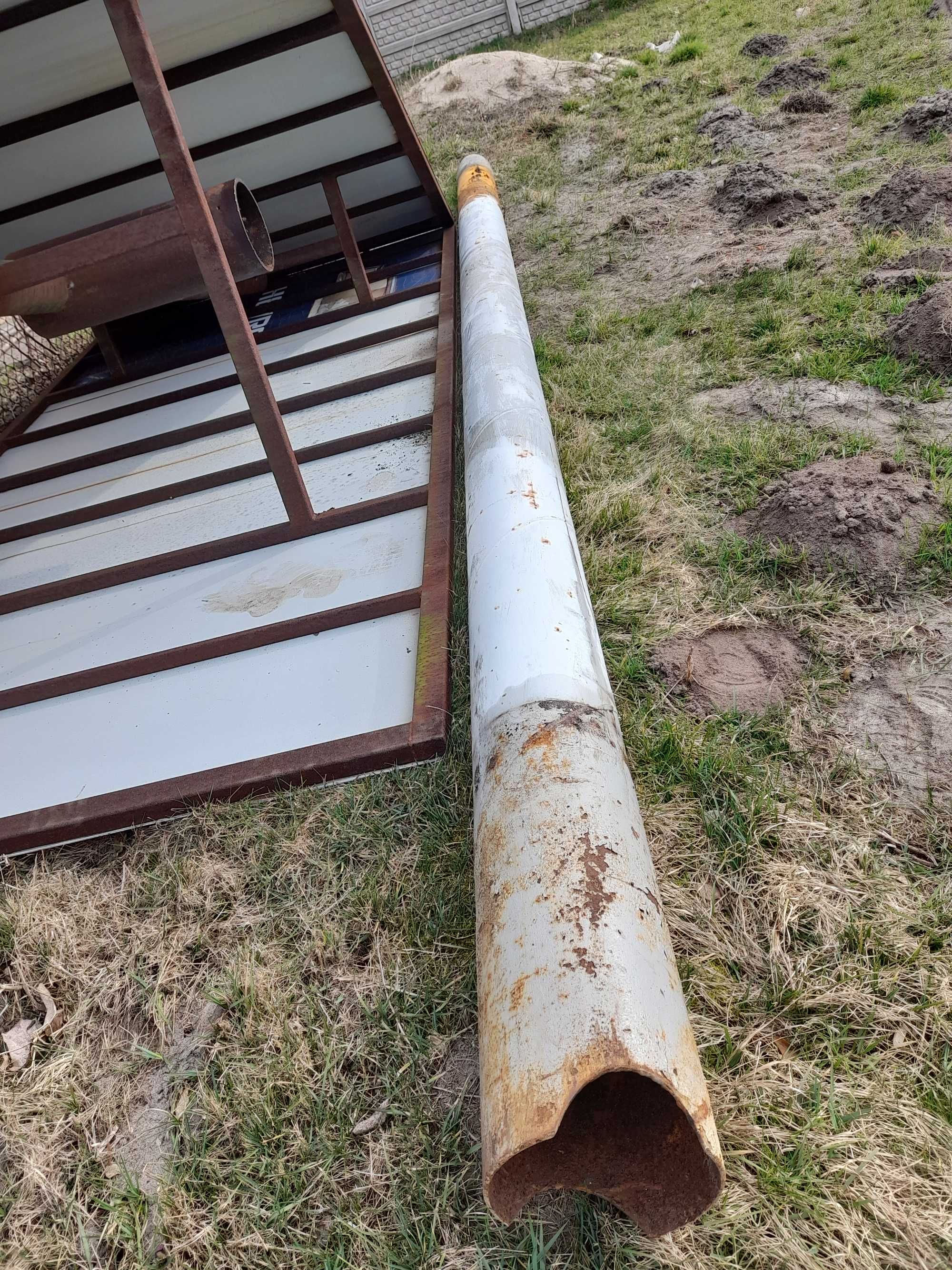 Rura żeliwna/stalowa 600cm średnica 22cm; ok 6mm na przepust mostek