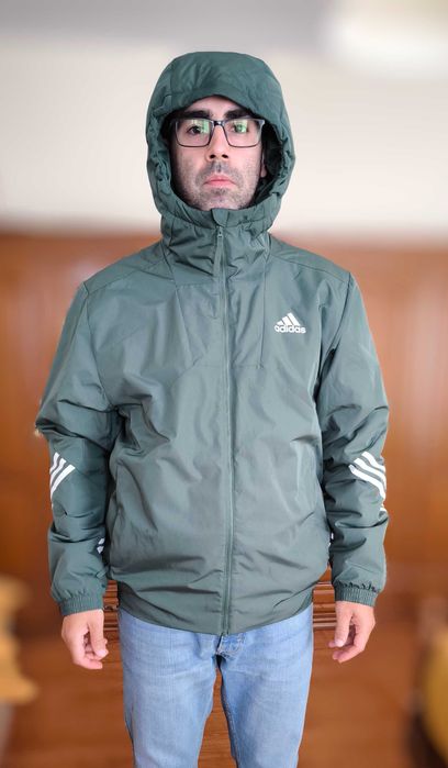 casaco verde adidas tamanho M
