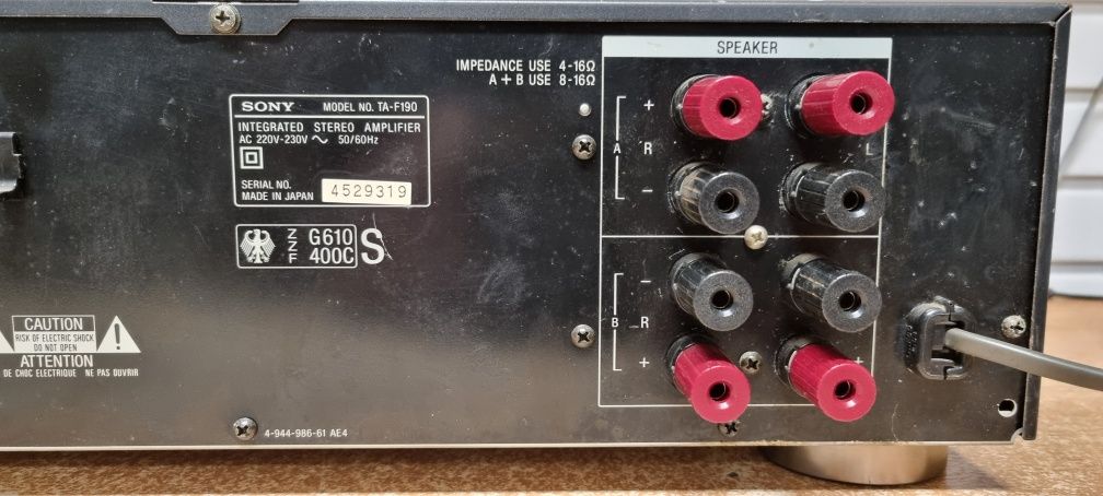 Wzmacniacz STEREO SONY TA-F190. Hi-fi.  Japan
