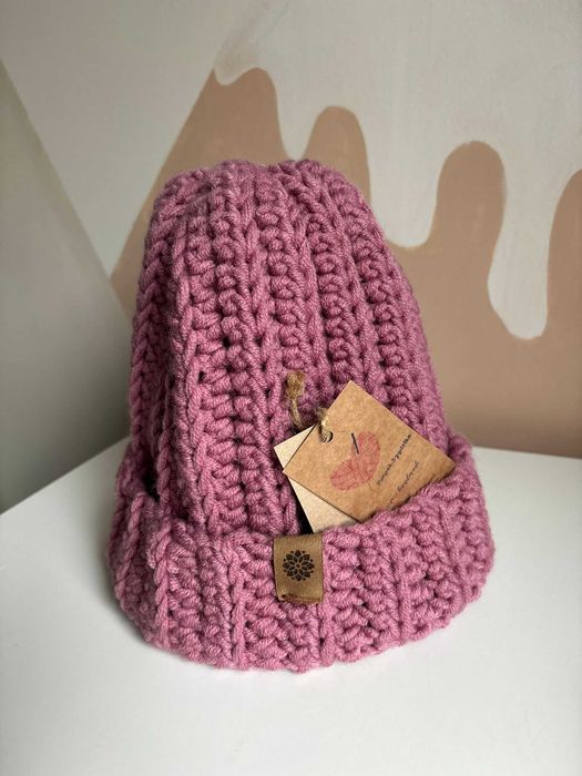Czapka na szydełku 100% handmade