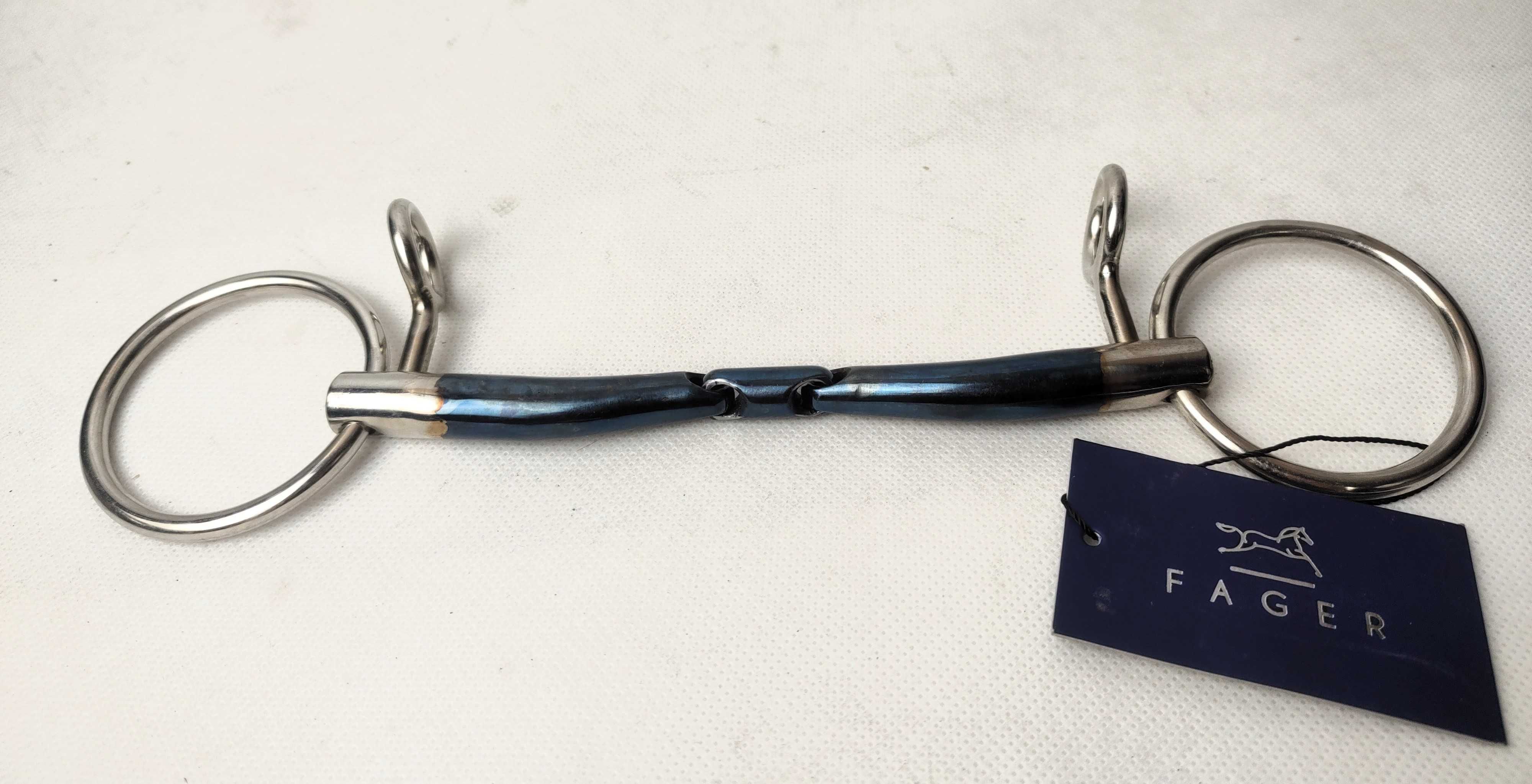 Wędzidło podwójnie łamane FAGER "Marcus Sweet Iron Loose Baucher" 14,5