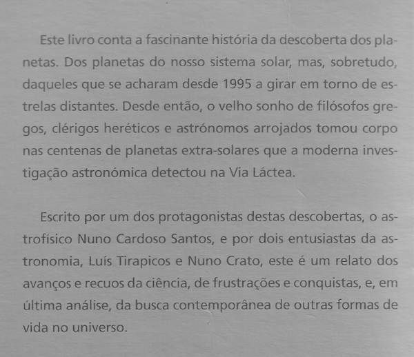 Outras terras no universo - Nuno C. Santos, Luís Tirapicos, Nuno Crato