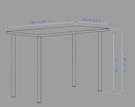Secretária branca 120X60 cm (montada)