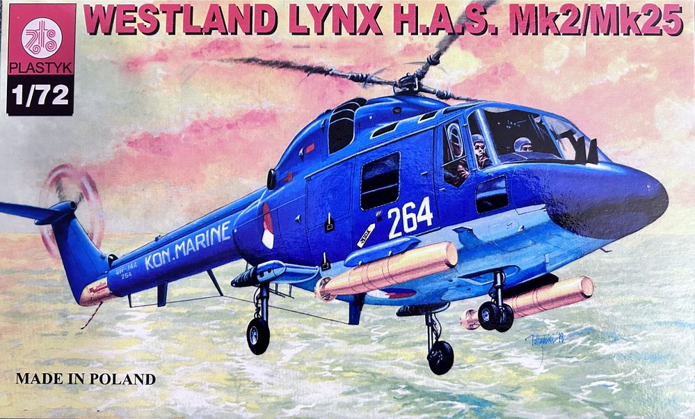 Model do sklejania ŚMIGŁOWIEC WESTLAND LYNX H.A.S. Mk2/Mk25 Plastyk