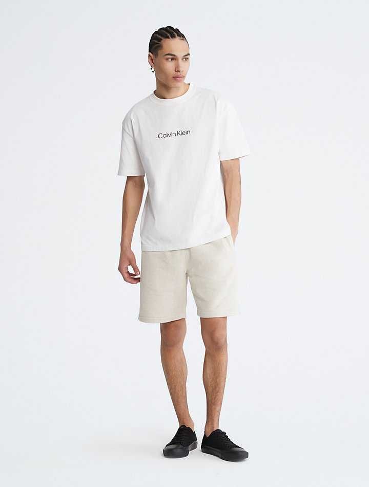 Новые шорты calvin klein (ck logo beige heather shorts ) с америки m,l