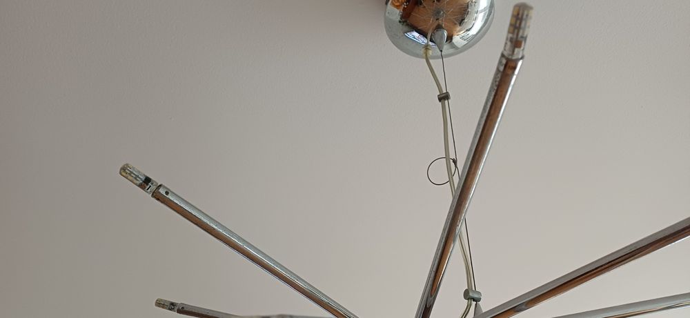 Candeeiro teto prateado