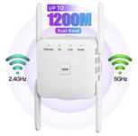 Ретранслятор Репитер Усилитель Repeater Wi-Fi 2.4/5 ГГц 1200 Мбит/с