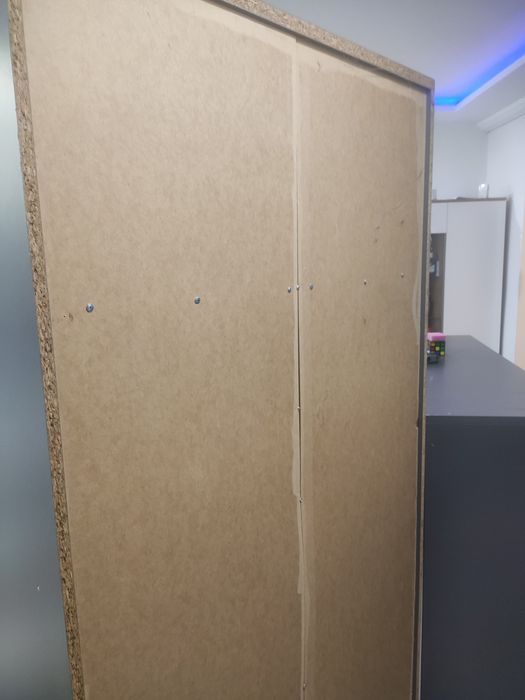 Komplet mebli młodzieżowych Forte. Szafa, 2 komody, biurko, słupek.