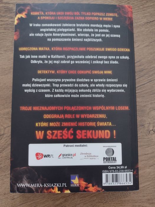 Książka triller Sześć sekund Rick Mofina