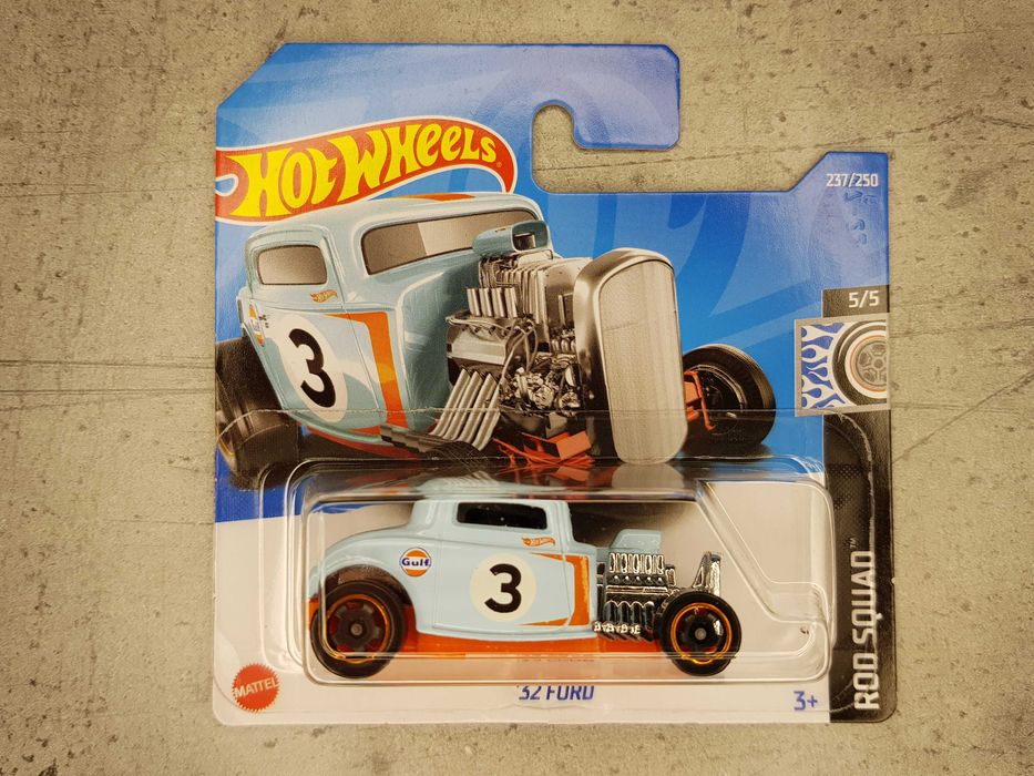 Hot Wheels '32 Ford Gulf 1:64 Hot Rod Squad model diecast resorak