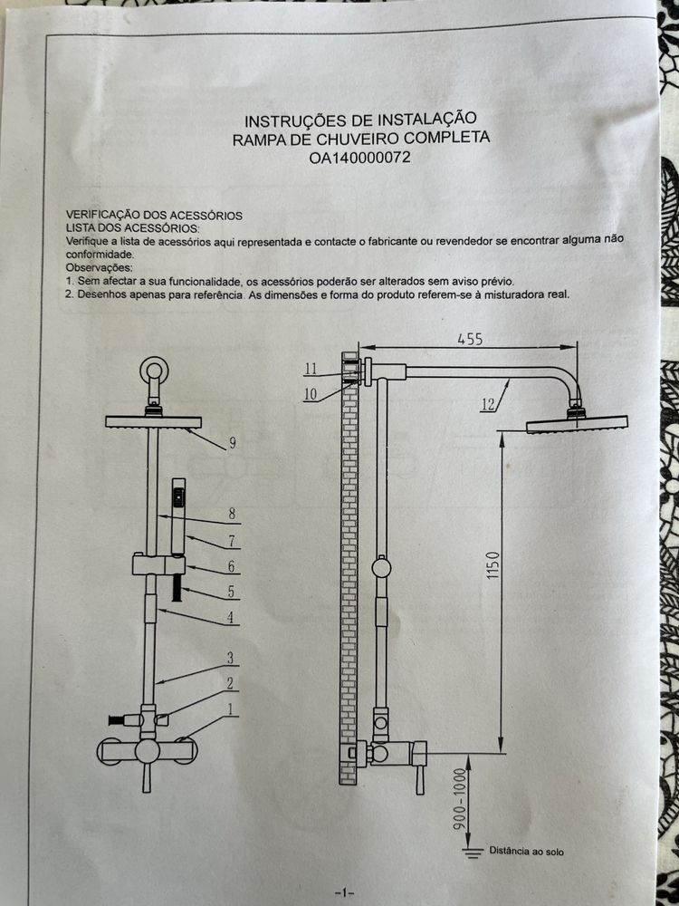 Ramoa de Chuveiro Completa