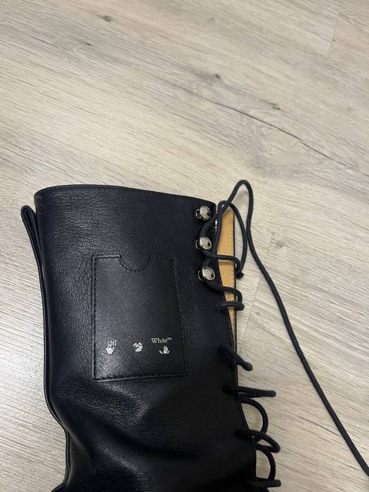 Off-White sponge combat boot Черевики