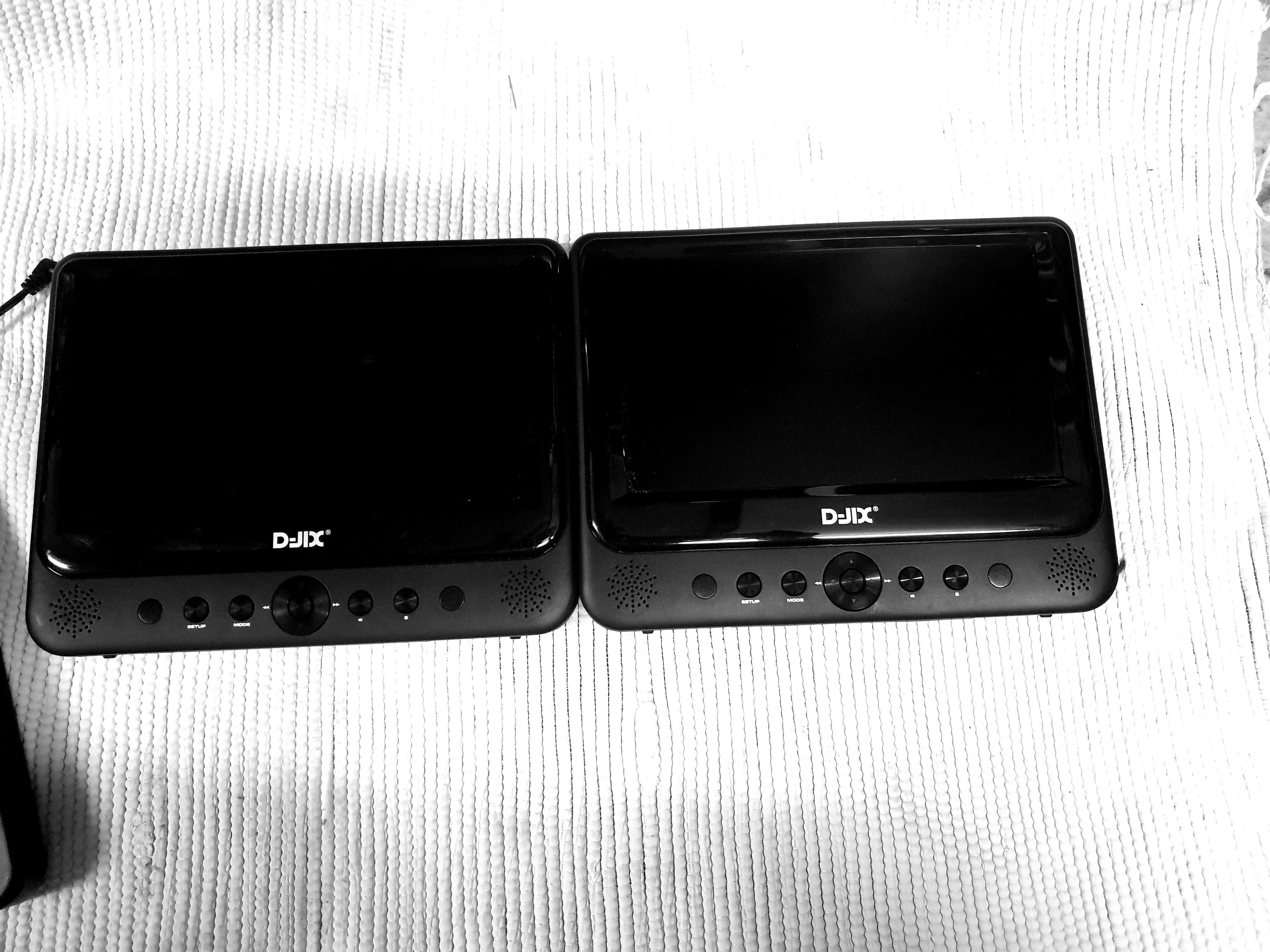 2x monitores DVD  para apoio de cabeça auto