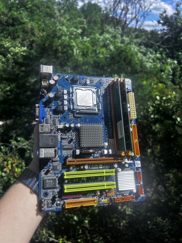 Комплект Biostar G41-M7 + Celeron E3300 + DDR2 2GB