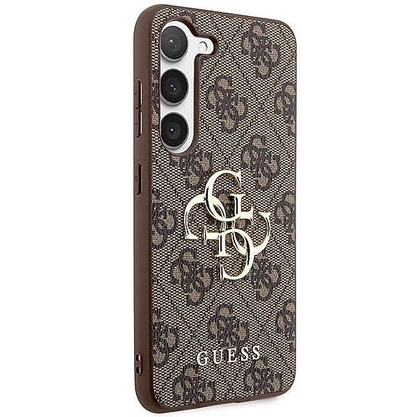 Etui Guess 4g Big Metal Logo na Samsung Galaxy S23 Fe - brązowe