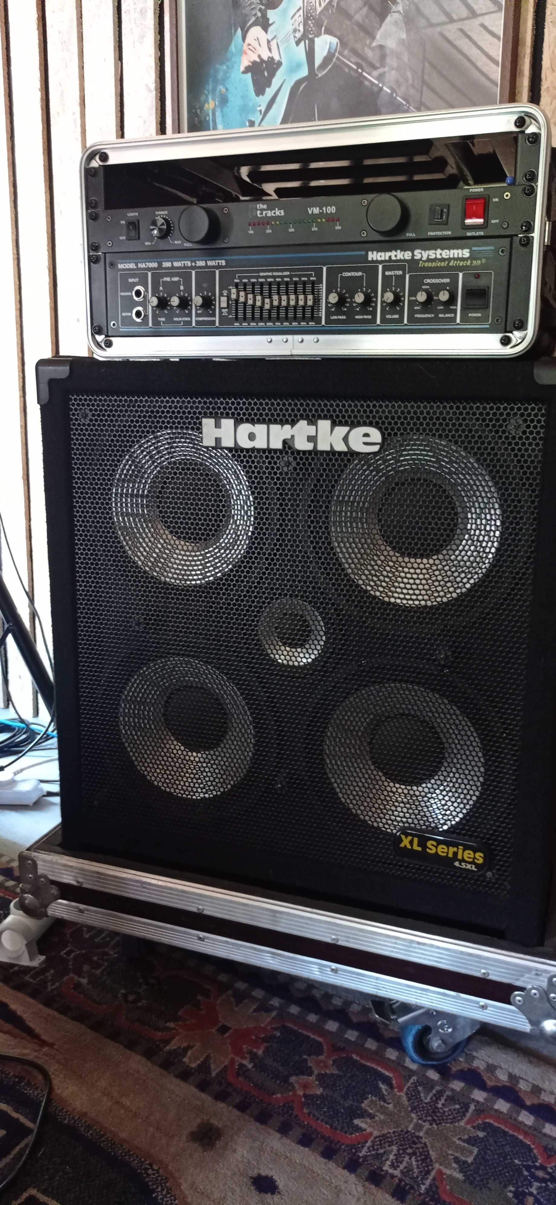 Amplificador Hartke 7000 + Coluna Hartke 4.5 XL 4x10