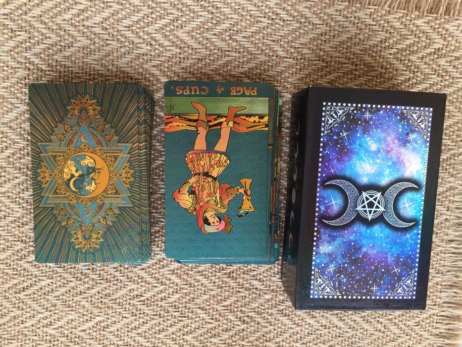 Золотое Изумрудное Таро Уэйта (Gold Foil)  пластиковое