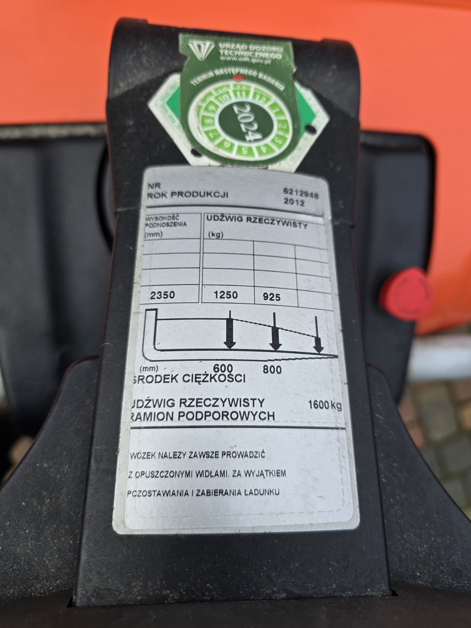 Wózek paletowy masztowy elektryczny Toyota BT SPE 125 sztaplarka 2012r