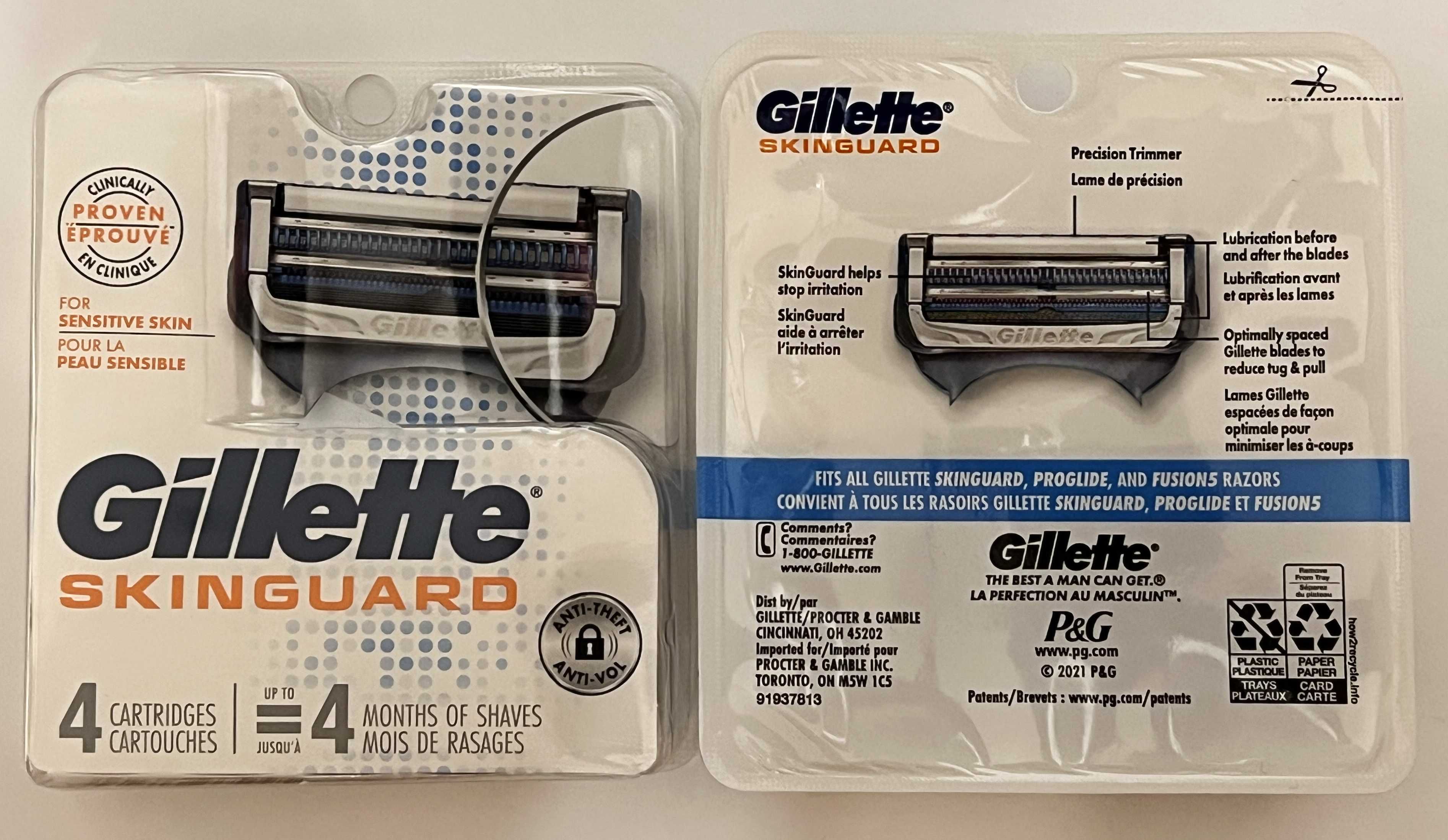 Оригинал 100% из США Gillette Proglide Fusion 4шт