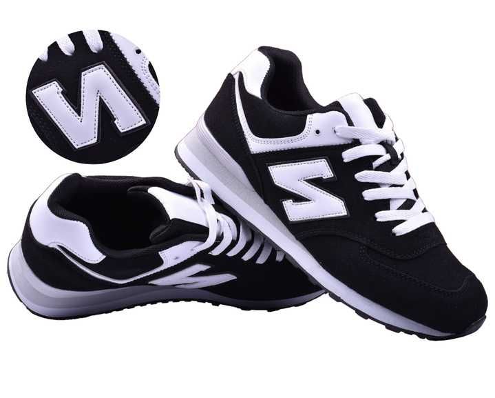 Buty Męskie Adidasy Sportowe Trampki Sneakersy czarne (4-1) r.46