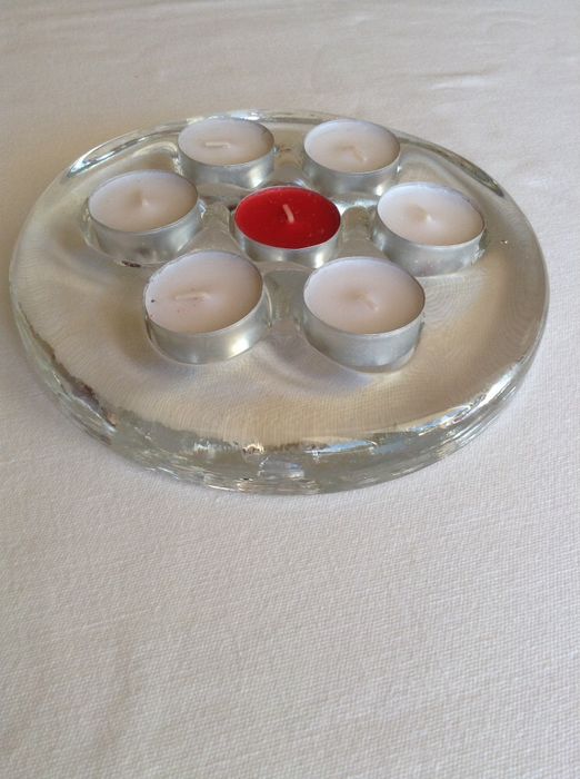 Base para velas de vidro