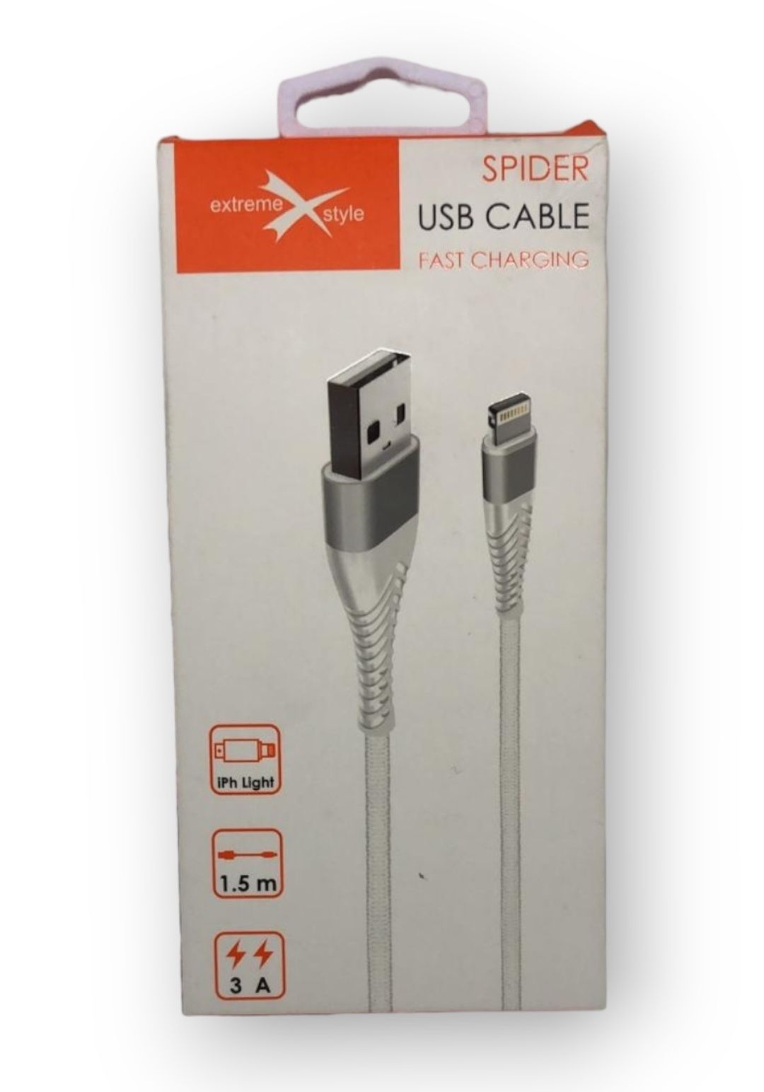 :Nowy Kabel USB eXtreme Spider 3A 1,5m Lightning do USB szybkie ładowa