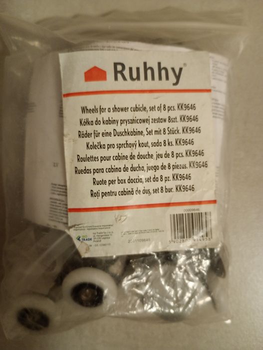 Kółka / rolki do kabiny prysznicowej