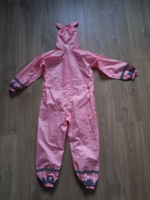 Kombinezon przeciwdeszczowy dziewczęcy nieocieplony 5-7 lat 116-122