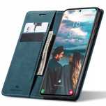 Eleganckie Etui Portfel z klapką Spacecase do Galaxy S21 FE blue