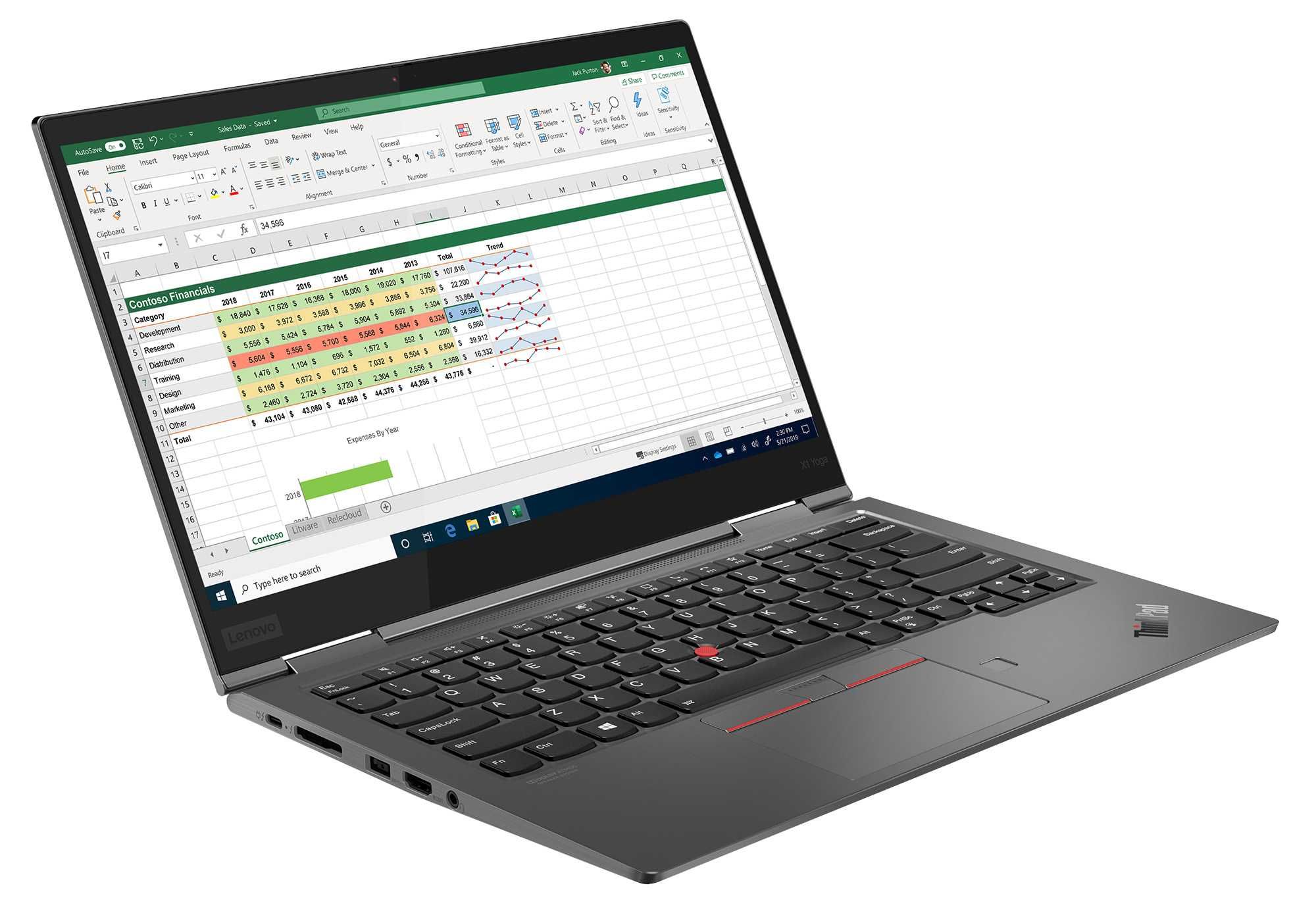 Ноутбук Lenovo ThinkPad X1 Yoga G5 LTE (i5-10310U/16/256SSD) ГАРАНТІЯ