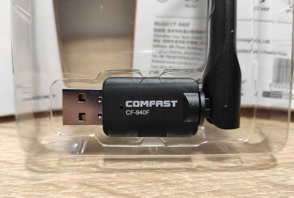 WiFi6 юсб вайфай адаптер з антенкою comfast cf-940f