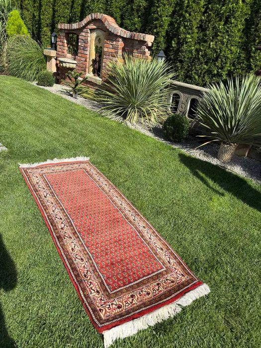 Chodnik Dywan Ręcznie Tkany Kaszmirowy perski Indo Mir 210x80 gal.6tyś