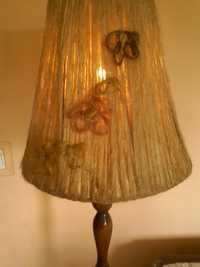 lampa pokojowa z abażurem retro - okazja