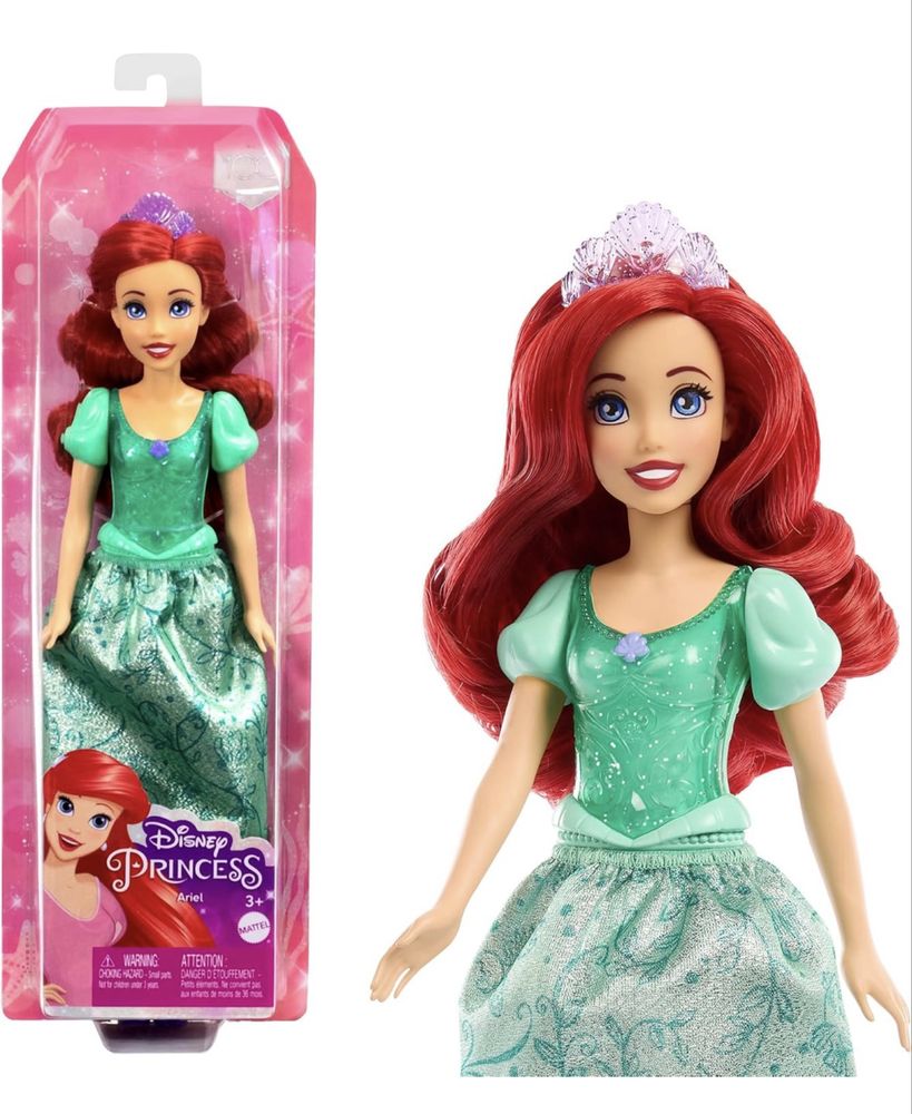 Лялька Рапунцель, Аріель, Моана, Білосніжка, Жасмін Disney Princess