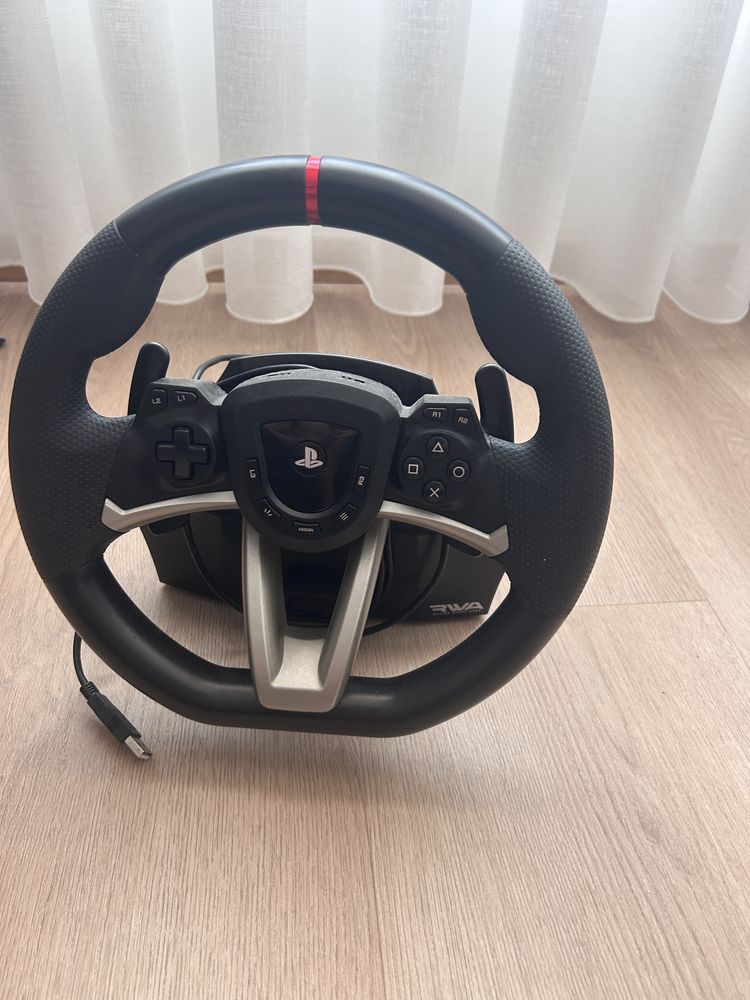 Volante + pedais HORI Apex (Ps5/Ps4/PC - Preto)