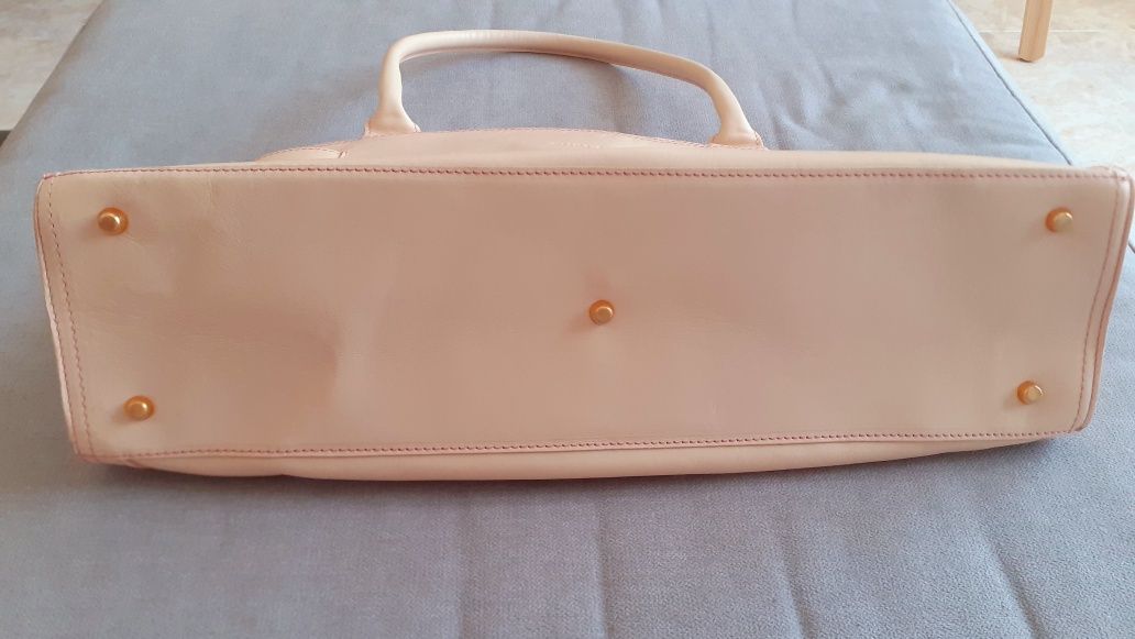 Mala beje original Furla em muito bom estado