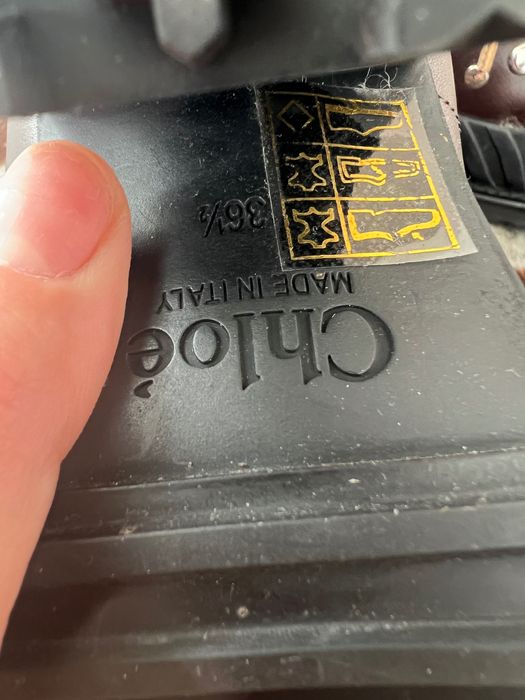 жіночі черевики казаки Chloé оригінал