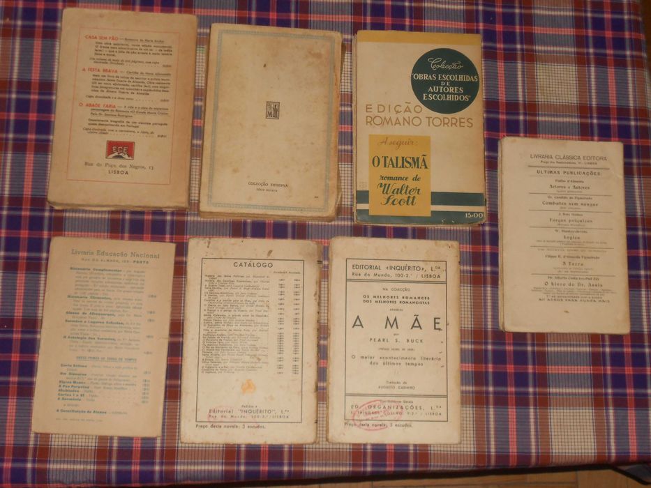 Livros antigos Chianca, Garrett, Dell, Dickens, Tacito, Cunha Sampayo