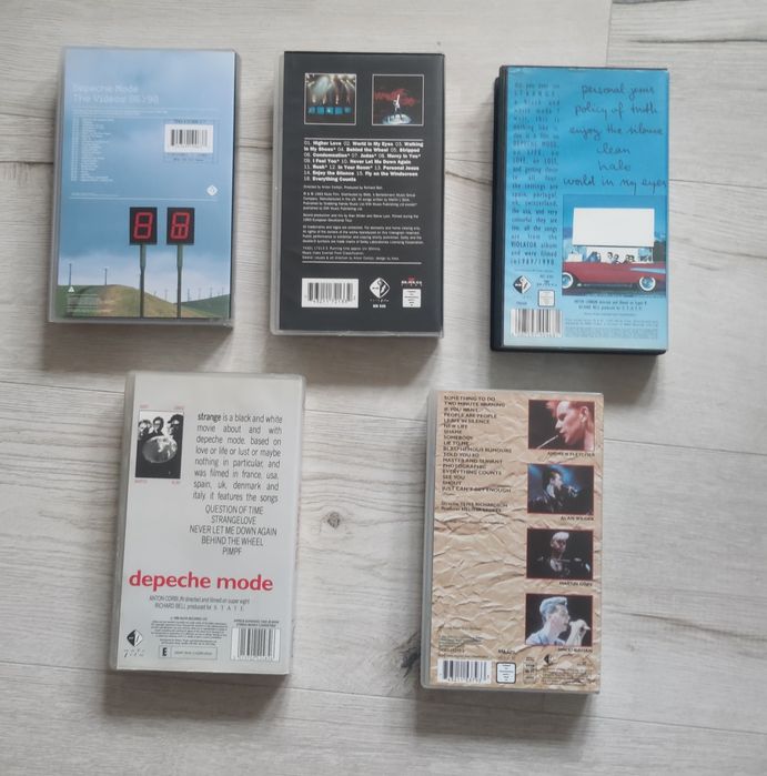 Depeche Mode VHS 5 sztuk Strange Strange Too 101 The Videos 86/98