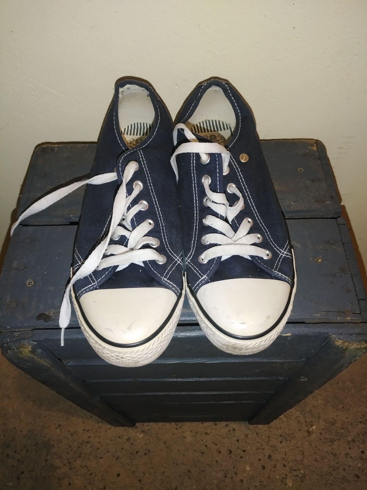 Trampki Dunlop navy