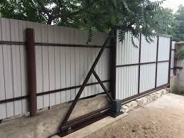 Откатные ворота.
