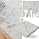 Płytki Winylowe Samoprzylepne 7.1 m² MARMUR GLAMOUR Kafle Beż Terakota