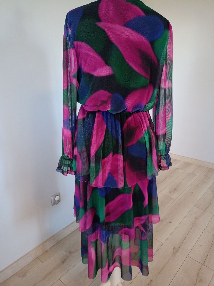 Suknia Maxi tiulowa