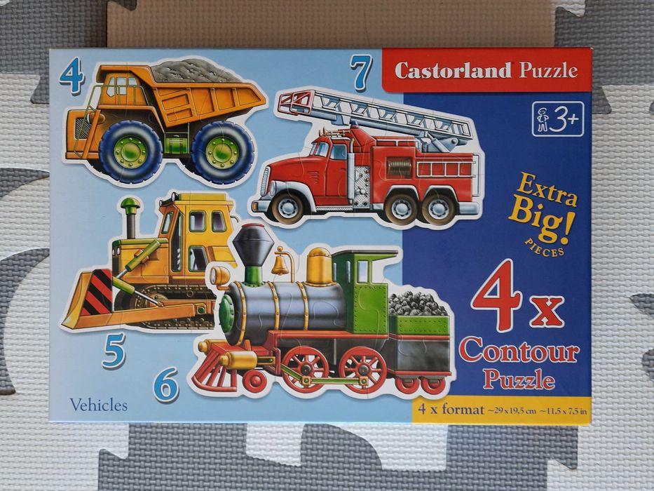Puzzle Castorland Pojazdy 4,5,6,7